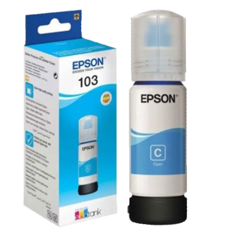 Epson EcoTank 103 Cyan  Ink Bottle 2 Mascom International.webp